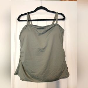 Olive green swim tankini